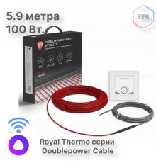 Кабель нагревательный Royal Thermo RTDC 2-17-100 с терморегулятором RTI-16