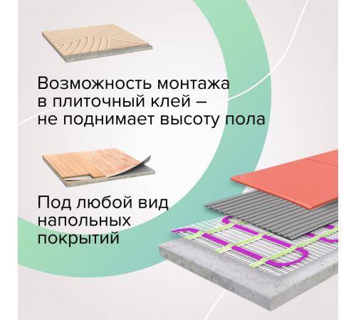 Нагревательный мат CALEO EASYMAT 140 Вт/м2 0,7 м2 Нагревательный мат CALEO EASYMAT 140 Вт/м2 0,7 м2