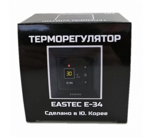 Терморегулятор EASTEC E-34 черный (Встраиваемый 3,5 кВт) Терморегулятор EASTEC E-34 черный (Встраиваемый 3,5 кВт)