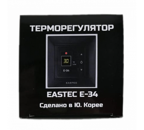 Терморегулятор EASTEC E-34 черный (Встраиваемый 3,5 кВт) Терморегулятор EASTEC E-34 черный (Встраиваемый 3,5 кВт)
