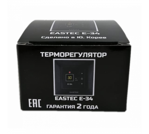 Терморегулятор EASTEC E-34 черный (Встраиваемый 3,5 кВт) Терморегулятор EASTEC E-34 черный (Встраиваемый 3,5 кВт)