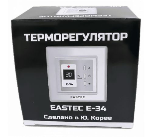 Терморегулятор EASTEC E-34 белый (Встраиваемый 3,5 кВт) Терморегулятор EASTEC E-34 белый (Встраиваемый 3,5 кВт)