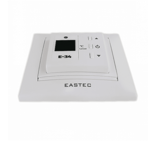 Терморегулятор EASTEC E-34 белый (Встраиваемый 3,5 кВт) Терморегулятор EASTEC E-34 белый (Встраиваемый 3,5 кВт)
