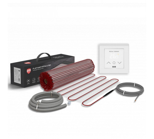 Мат нагревательный Royal Thermo Flat Mat RTFM 2-150-9 с терморегулятором RTS-16 Мат нагревательный Royal Thermo Flat Mat RTFM 2-150-9 с терморегулятором RTS-16